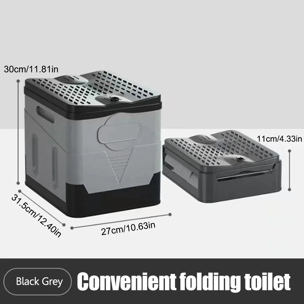 Portable Folding Toilet for Travel, Camping & Emergencies
