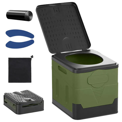 Portable Folding Toilet for Travel, Camping & Emergencies